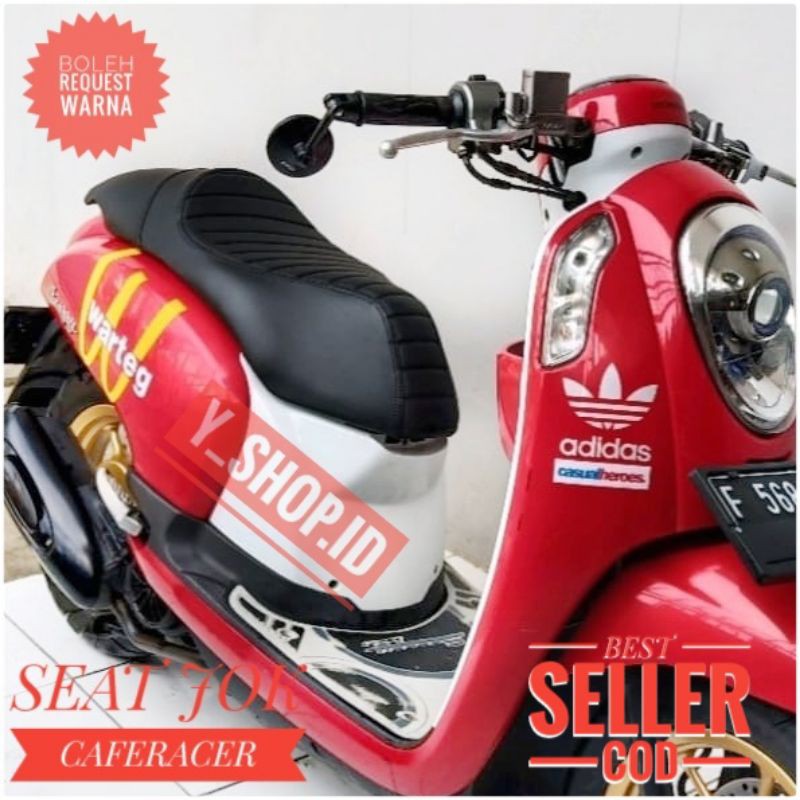 Jok Motor Scoopy Jok Custom Caferacer Scoopy Terlaris