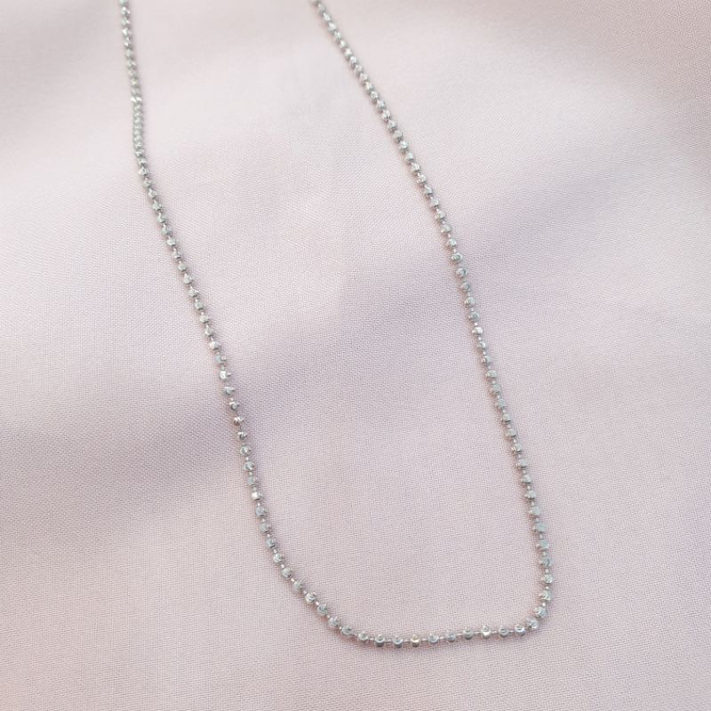 [NEW] Kalung model biji lada emas putih asli kadar 420 9K