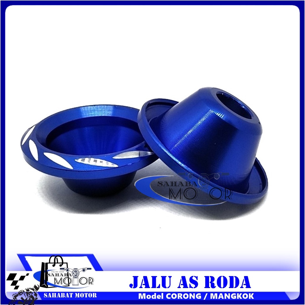 Jalu As Roda Depan Model Mangkok / Corong-BIRU