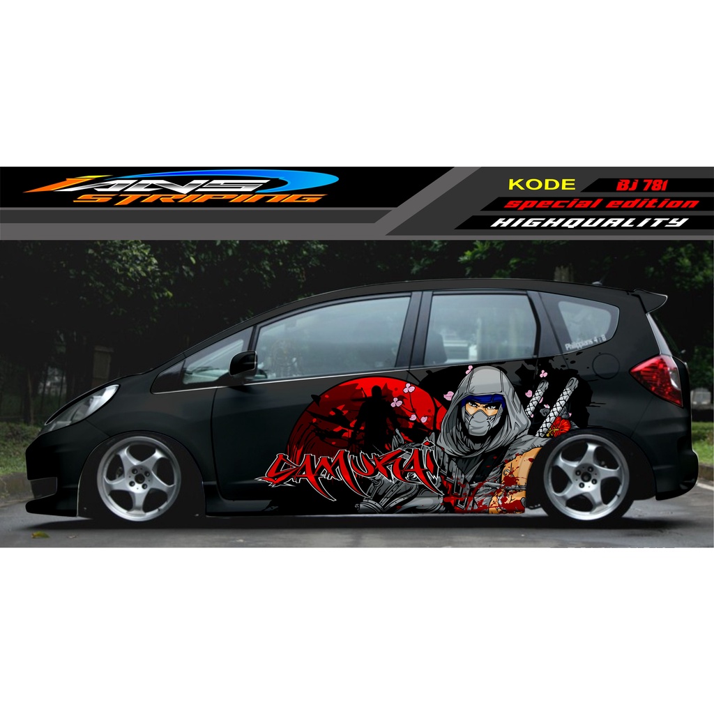 DECAL STICKER MOBIL JAZZ BRIO AVANZA SIGRA YARIS / STIKER VARIASI MOBIL / MODIF STICKER MOBIL