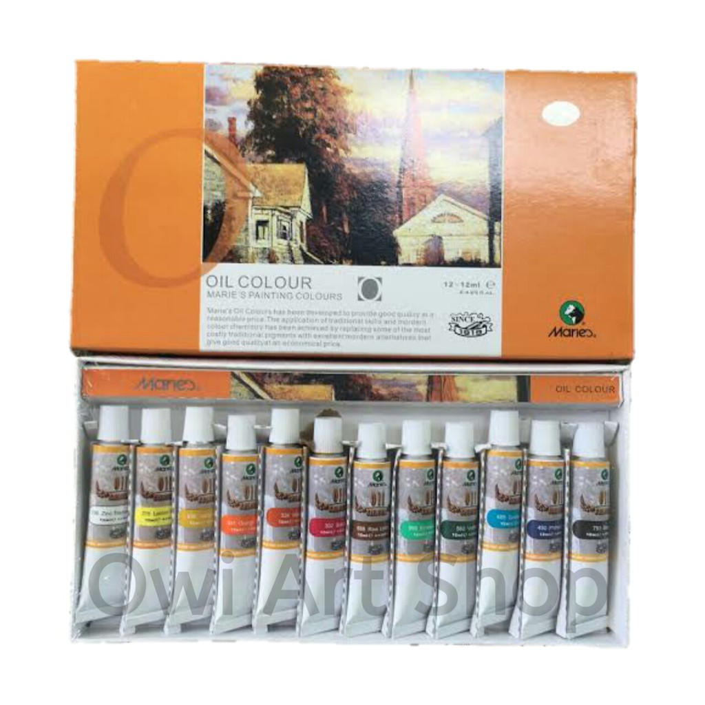 

Maries Oil Colors set 12x12ml - Cat MInyak Maries 12x12ml