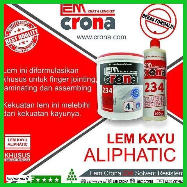 

TAKEREP- LEM CRONA 234 SR LEM KAYU *BEST SELLER ALIPHATIC WOOD GLUE (600 GR) -TNALAES-EPAT.
