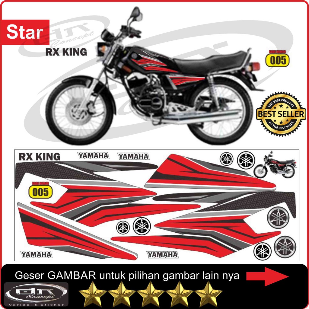 Jual Striping RX KING Sticker Stiker Polet List Body Variasi 5 Indonesia Shopee Indonesia