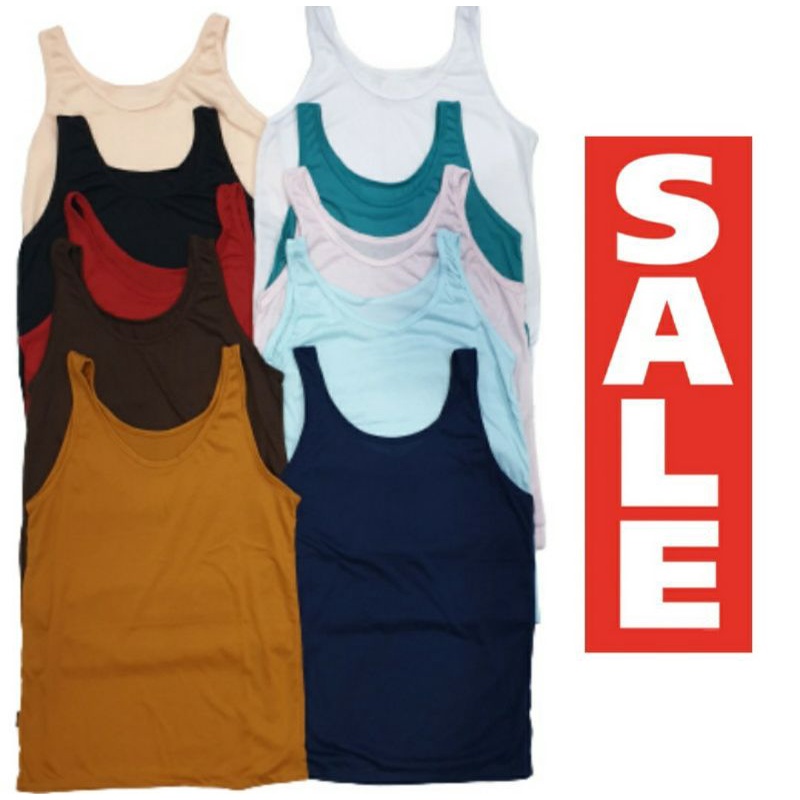 Big Size Tangtop/tank top Kaos dalam singlet Perempuan / Cewe Wanita JUMBO XXL & XXXL SIZE BESAR-5