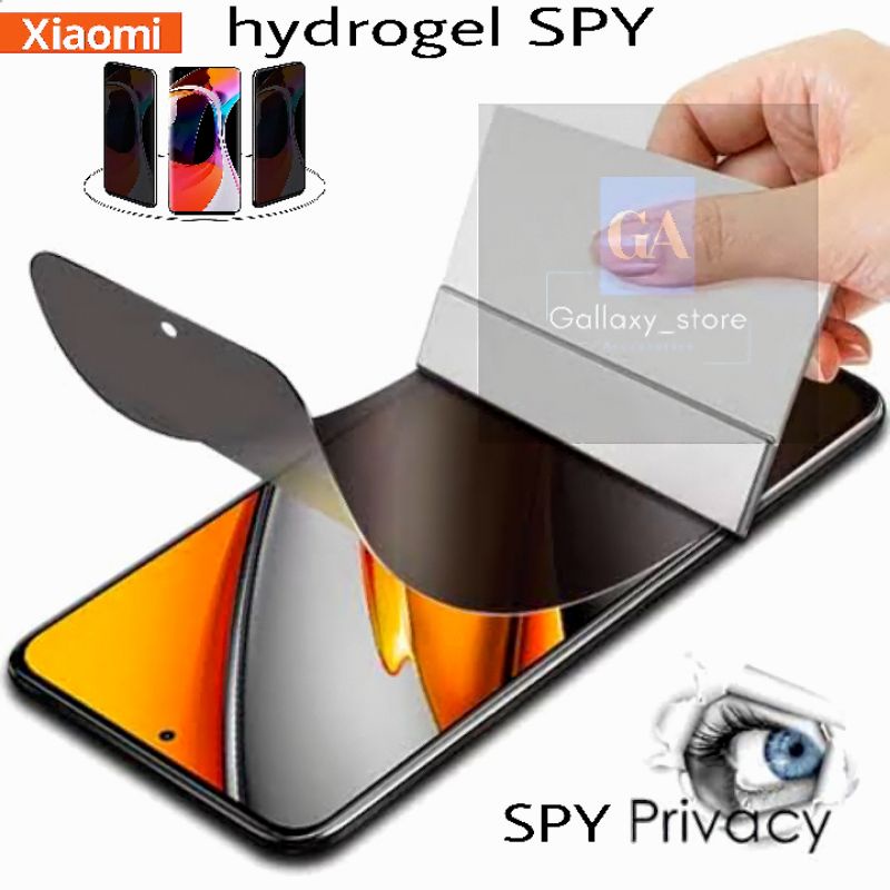 pelindung layar hydrogel anti spy F1 F2 pro F3 GT M3 r note 10 5g r go 5x A1 mi 11t M3 pro 5g M2 X3 X3 GT nfc pro X2 M4 pro 5g 4g mi 12 pro r note 6 M4 F4 GT F5 5g X3 pro mi 12 lite