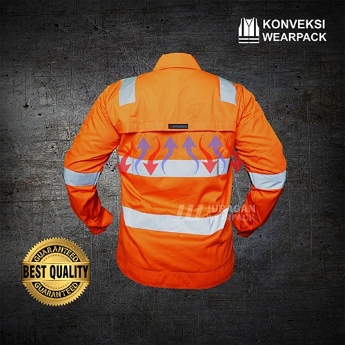 Wearpack Safety Atasan Warna Orange