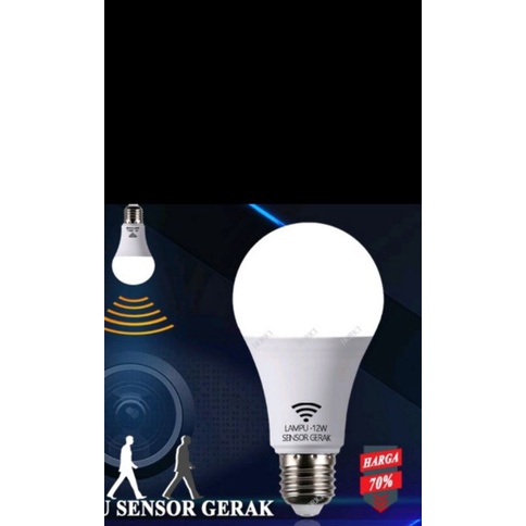 Lampu bohlam Led sensor gerak manusia otomatis