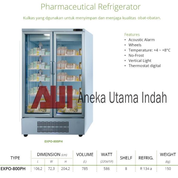 GEA EXPO-800PH PHARMACEUTICAL REFRIGERATOR/LEMARI PENDINGIN PHARMACY