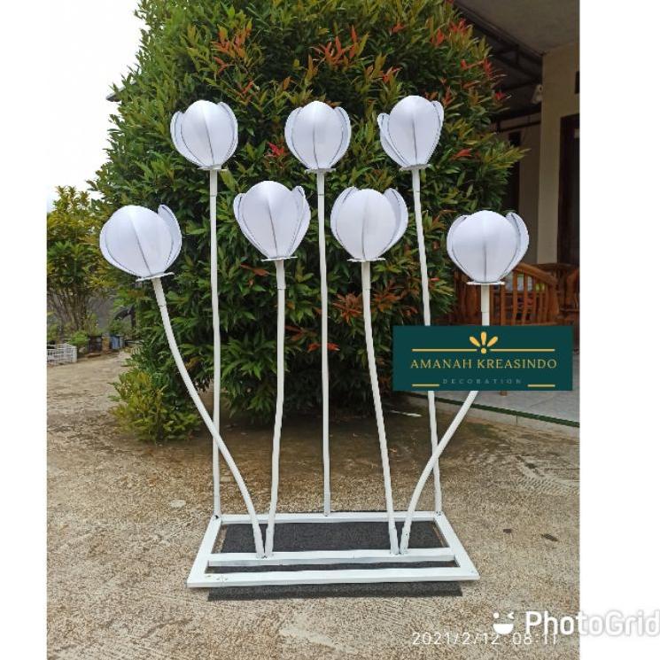 SUK.22Jn22l - Kap Lampu Kelopak Kuncup Bunga Tulip Untuk Dekorasi