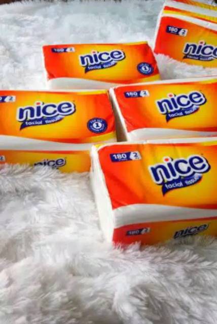 Tisu facial nice 180 sheet 2 ply dan peony dan besmarttis 180sheet montis 150-1