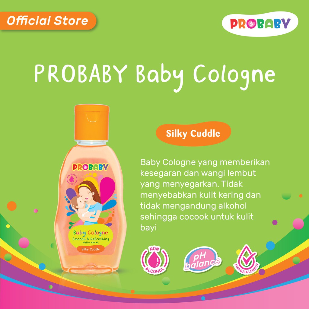 Probaby Baby Cologne Silky Cuddle 100ml Minyak Wangi Bayi