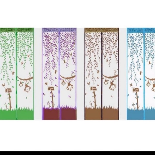 Tirai pintu kamar magnet anti nyamuk - kelambu pintu magnet