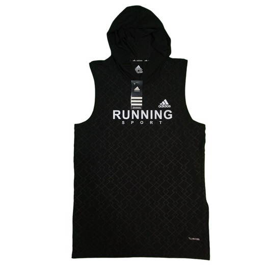 KOAS SINGLET SLEEVELESS TANK TOP PRIA HOODIE ADIDAS IMPORT PREMIUM RUNNING FITNES GYM