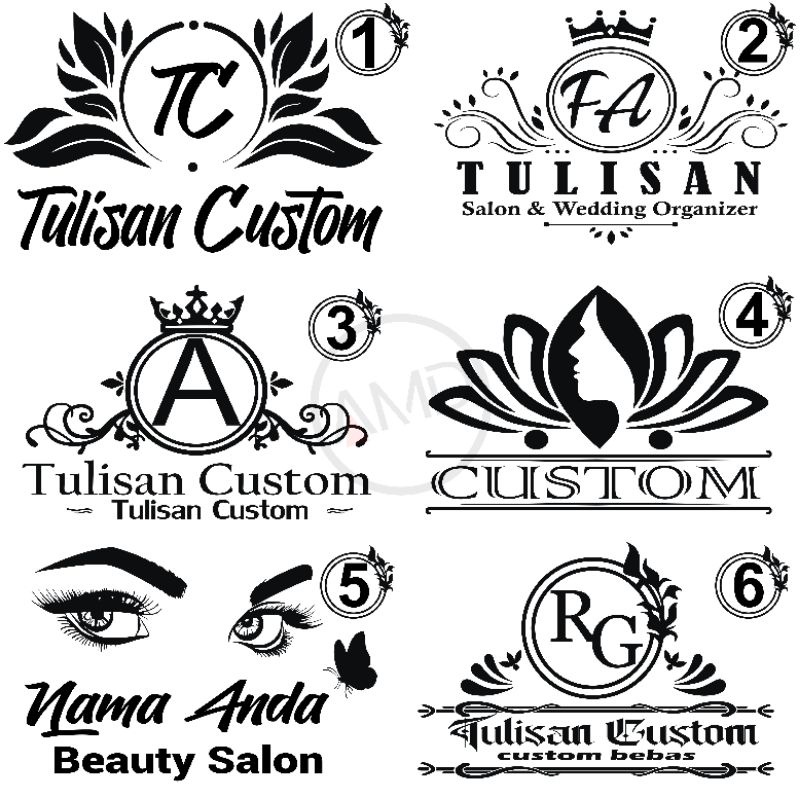 Wall Sticker Dinding Salon Kecantikan Beauty Care Hiasan dinding Cutting Sticker Tembok Stiker Kaca Mobil