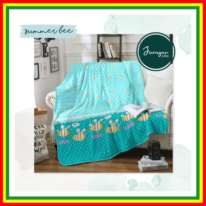 SELIMUT KINTAKUN MICRO FLANEL 160X200 SUMMER BEE / SELIMUT KARAKTER