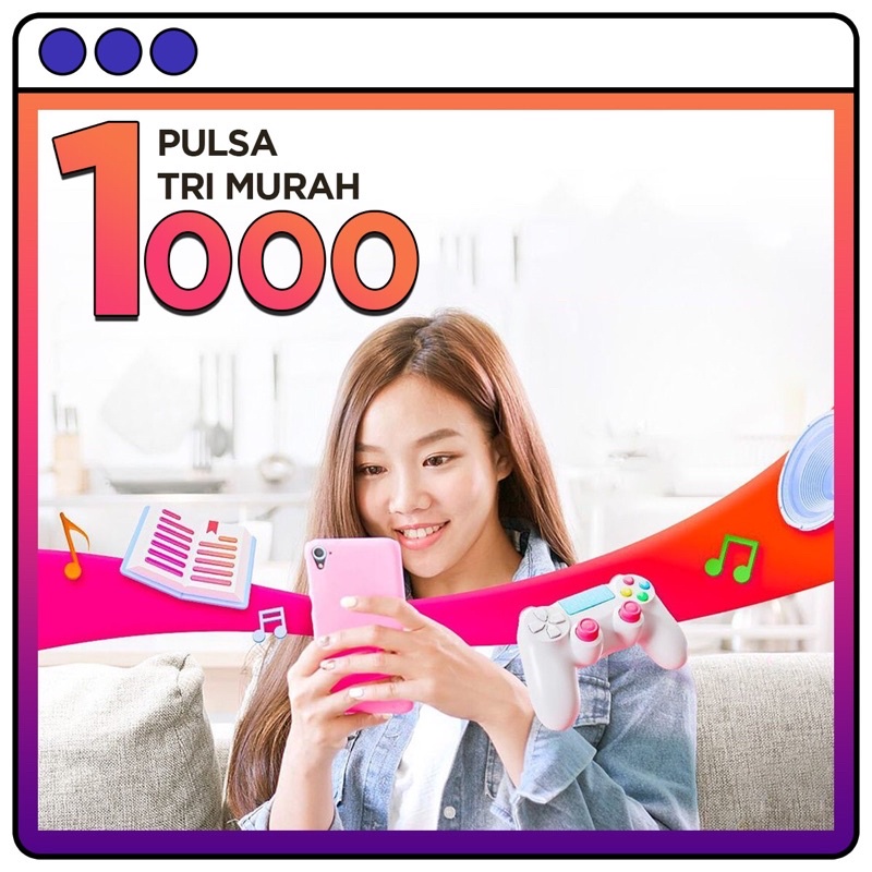 JUAL PULSA TRI MURAH 1000