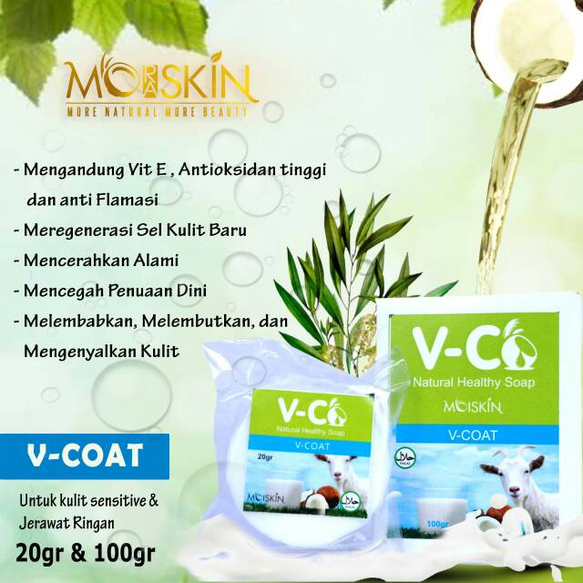 

Sabun V-Coat Susu kambing etawa