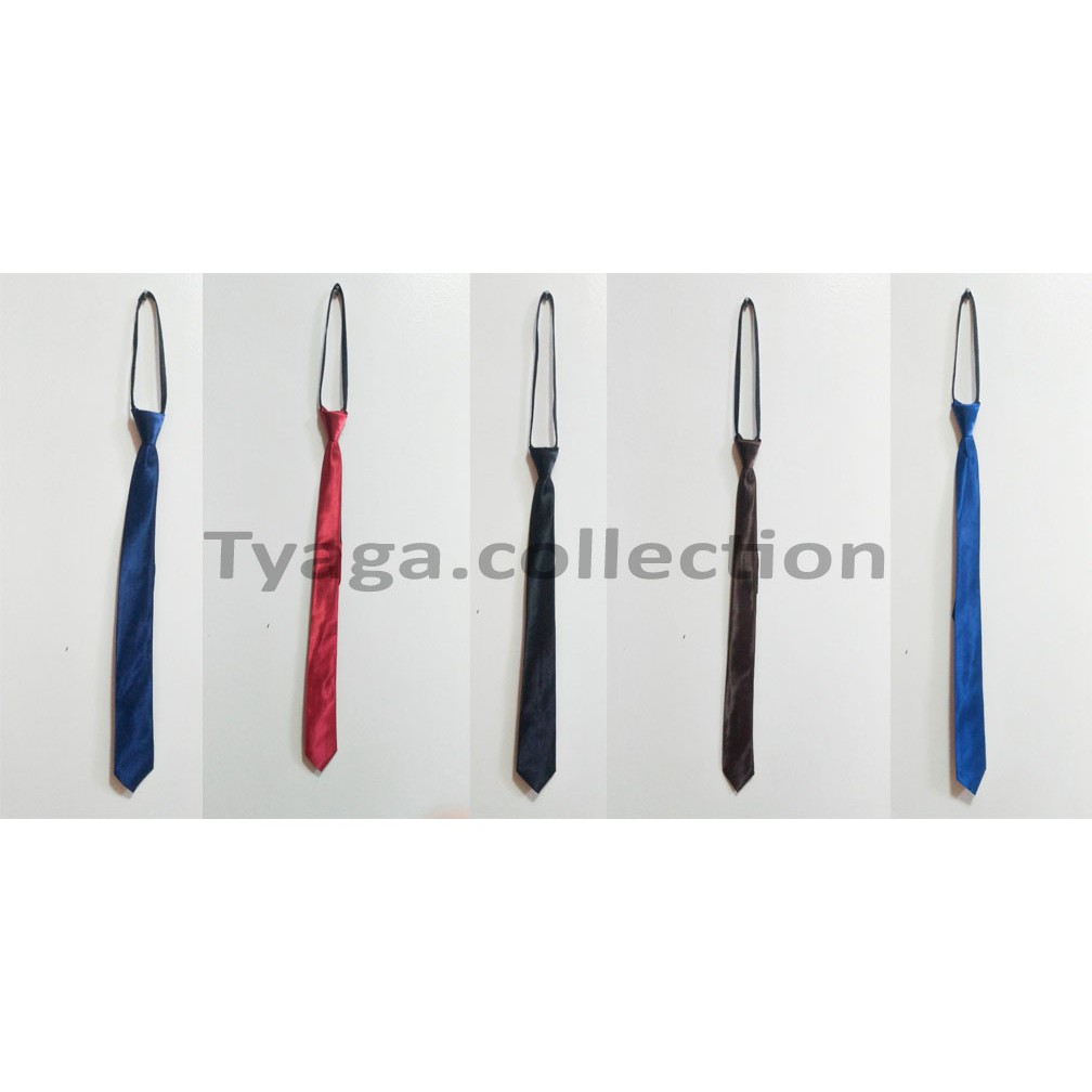 Dasi Polos Zipper Resleting Neck tie Import quality