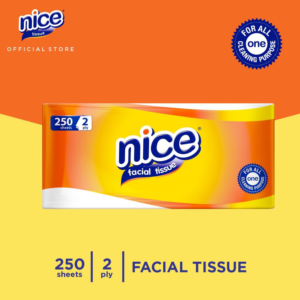 NICE TISU FACIAL SOFT PACK 250 SHEET (PANJANG)