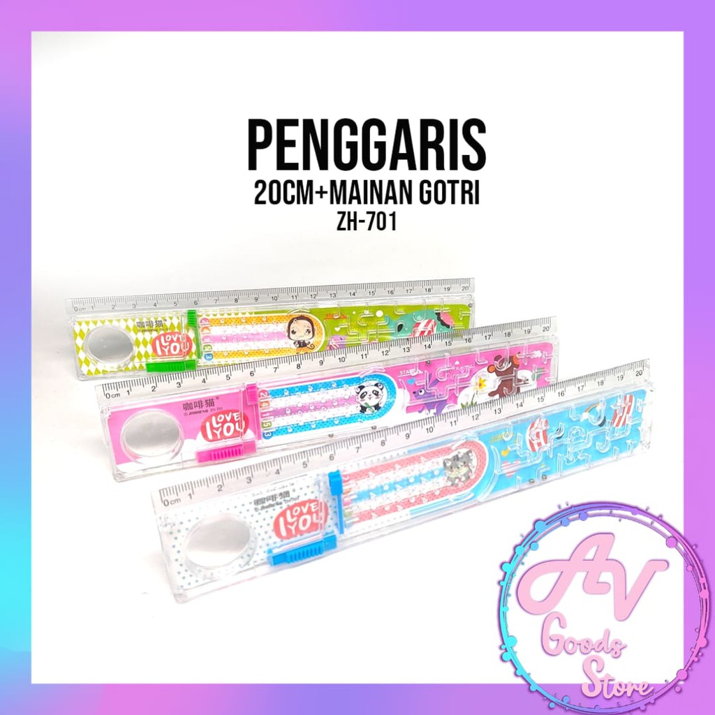 

PENGGARIS 20CM / PENGGARIS + MAINAN LUCU / MISTAR UKUR RULER / PENGGARIS FANCY