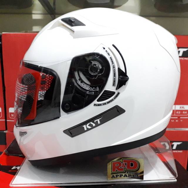 Helm kyt k2r k2rider solid white