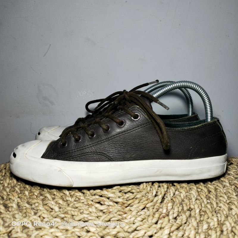 Sepatu Sneakers Bekas Second -- Converse Jack Purcell Brown Leather