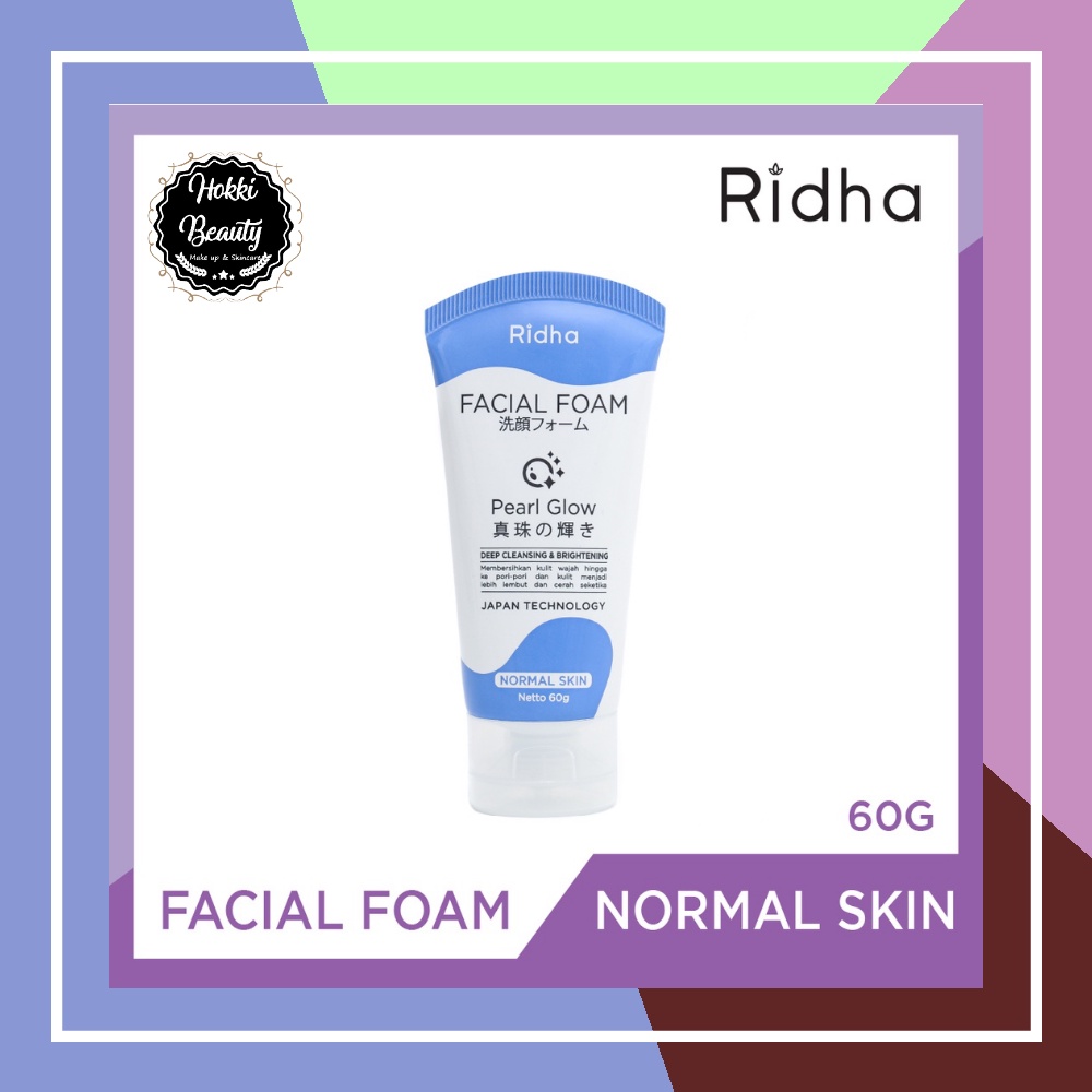 Ridha Facial Foam Japan Pearl Glow Normal Skin - OILY SKIN