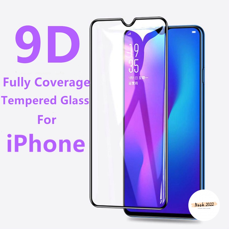 Pelindung Layar Tempered Glass 9D Anti Air Untuk iPhone 13 12 11 Pro Max 6 6S 7 8 Plus X XR XS Max