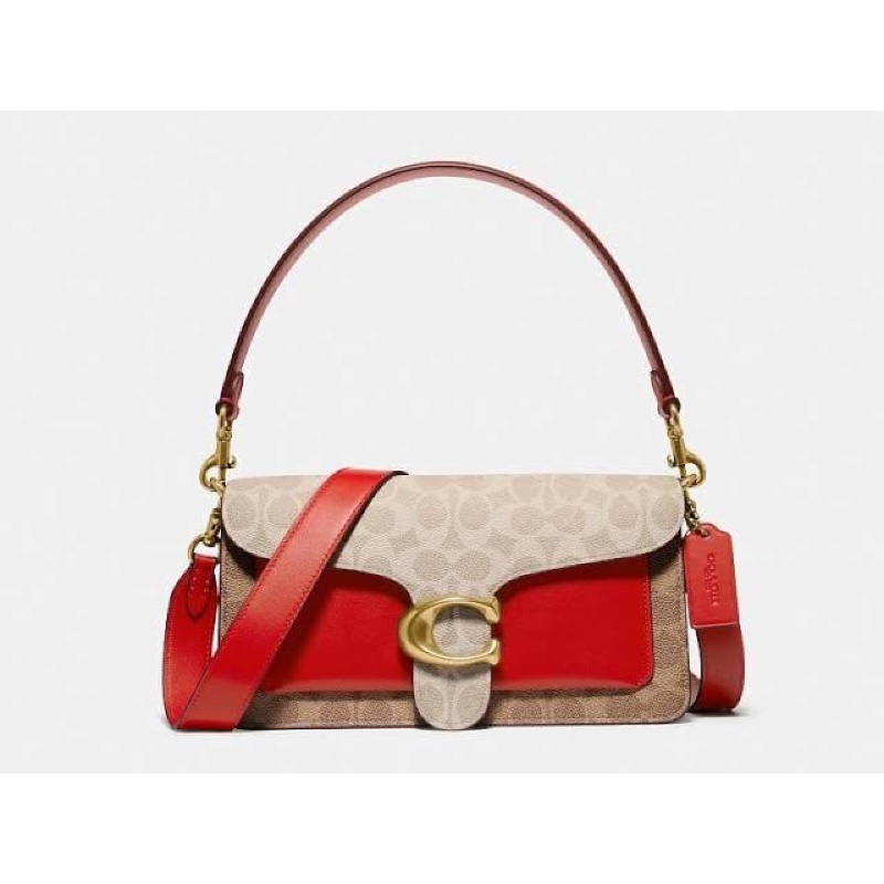 coach tabby signature red