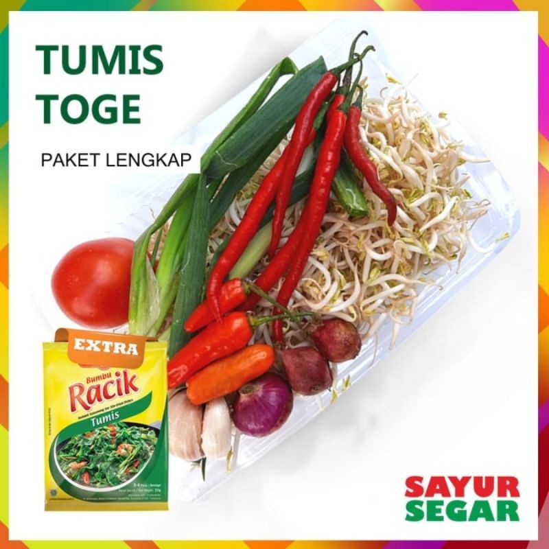 

paket tumis toge lengkap banyak siap masak