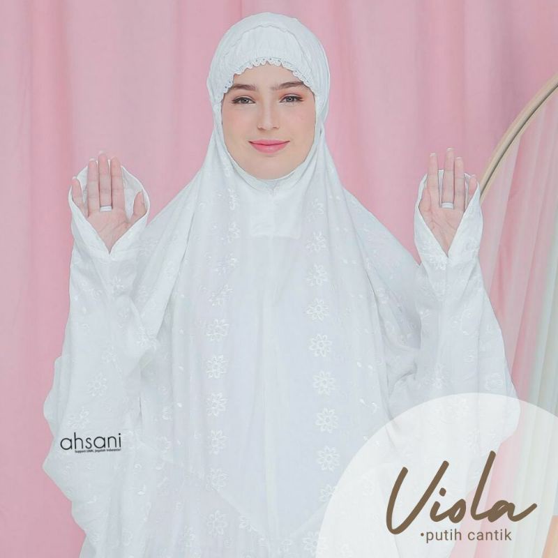 Mukena Terusan Mukena Ori Ahsani Mukena Katun Paris Ori Mukena Putih