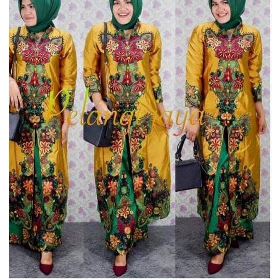 ☀ Kebaya modern kipas sapu jagad ori pelangi jaya ➬