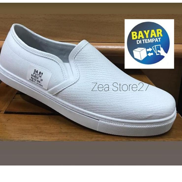 NMR (COD) Sepatu Karet Pria Putih APD Non Medis ATT SA 01 KH Super Promo-