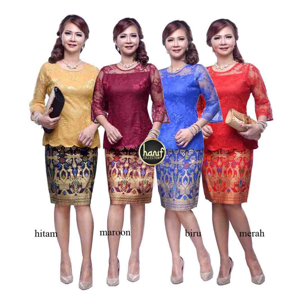 Setelan Baju Batik Batik Brukat Wanita