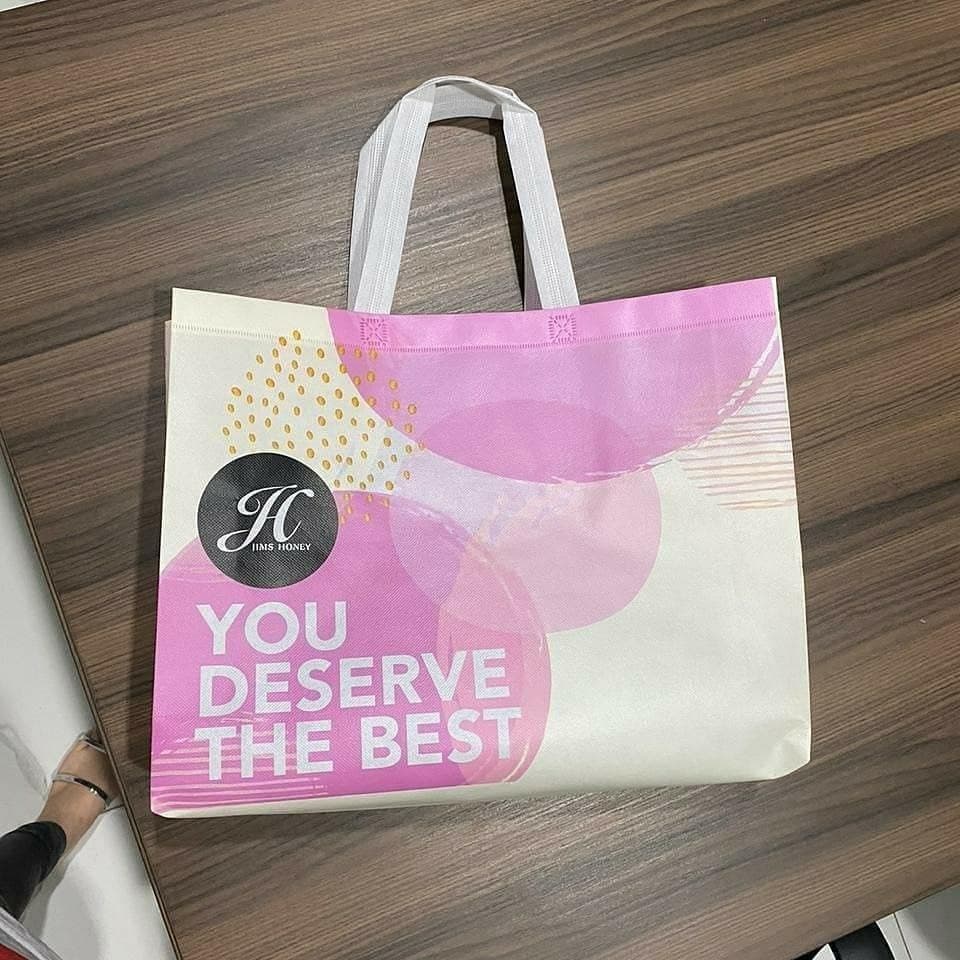 Goodie Bag Jimshoney Tas Wanita Besar Handle Tas Belanja Serbaguna Anti Air Jinjing Tote Bag  Papper Bag Kantong Shopping Bag Reusable Jims Honey