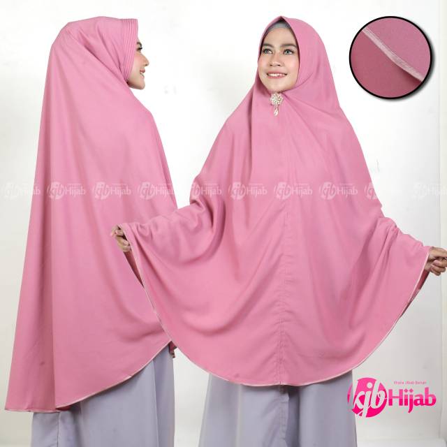 Jilbab super  jumbo polos Khadijah wolfis moscrap kerudung syari