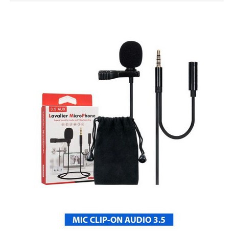 Trend-Microphone Clip On Mic Aidop Kabel Aux 3.5mm Lavalier GL-142