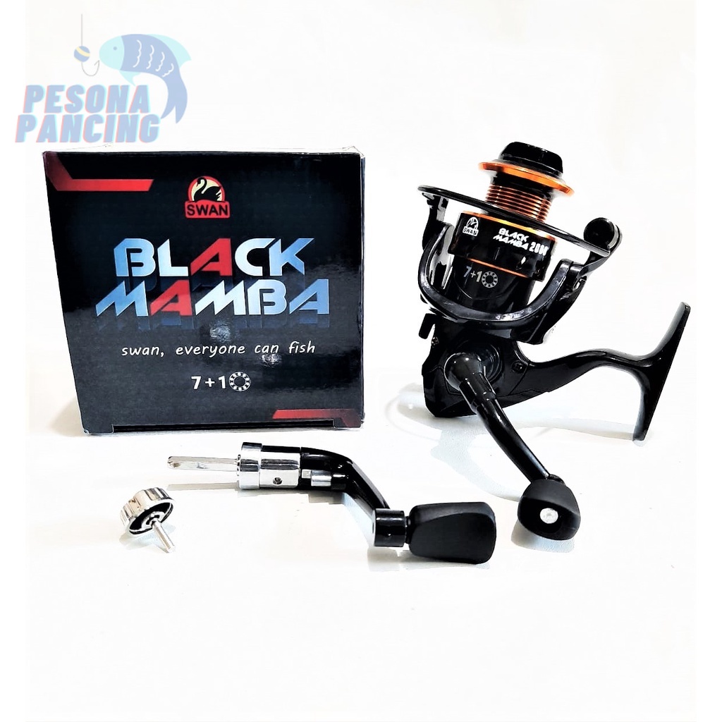 Reel Pancing SWAN BLACK MAMBA One Way Free Handle  Super Smooth Japan Technology