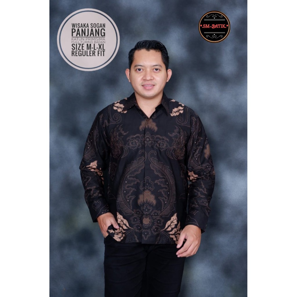 WISAKA SOGAN SM KEMEJA BATIK PRIA SOLO LENGAN PANJANG LAPIS FURING ATASAN BATIK PREMIUM MODERN BATIK SM ATASAN BATIK PREMIUM KATUN HALUS GUNARDO BIMO IJO GUNAWAN GURDO IJO NAGA ABU BINTARA BRAMANTYA WISAKA KUNING SUKET SEGORO PEKSI KUNING NARAYA IJO PEKSI