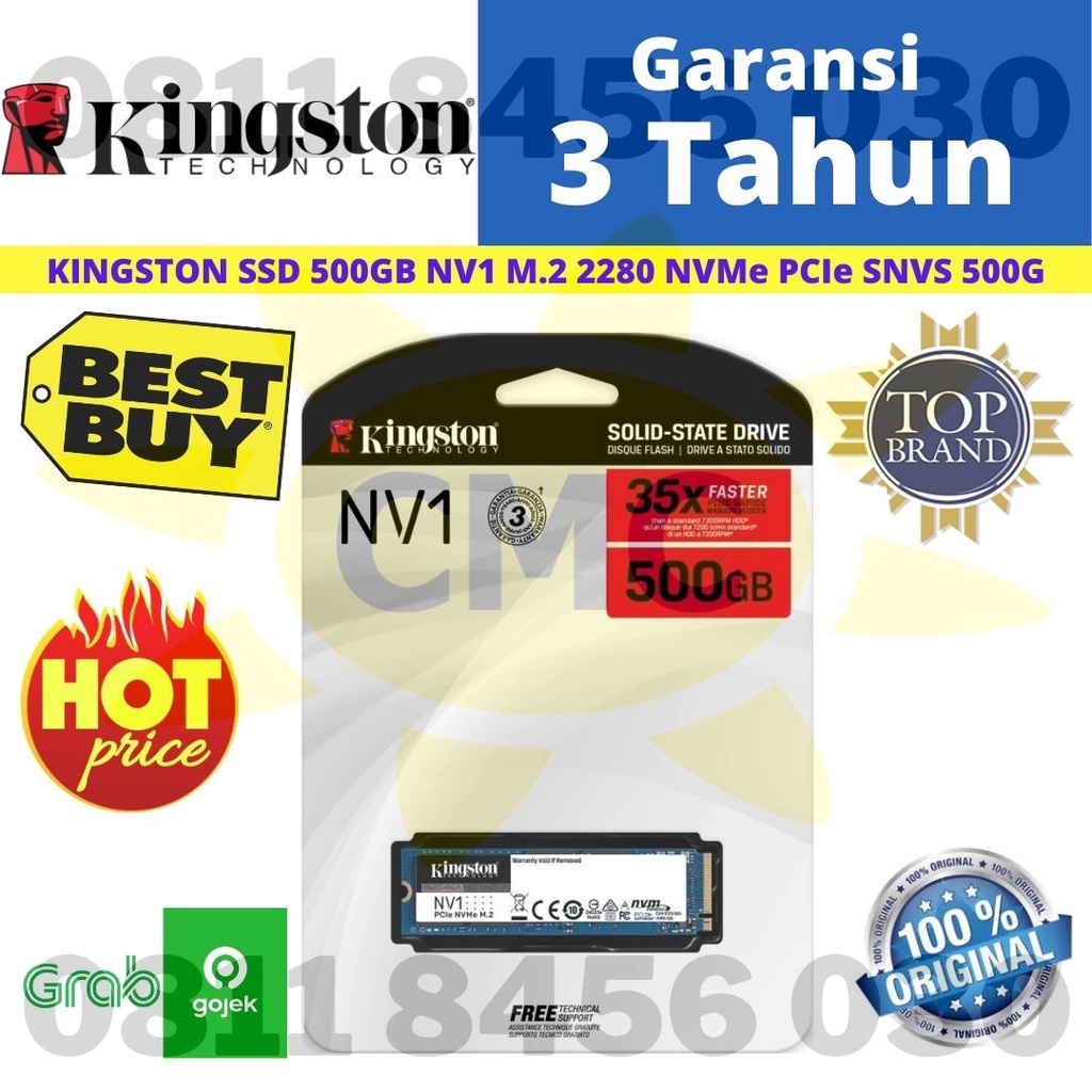 SSD KINGSTON 500GB NV1 NVMe PCIe SNVS 500G