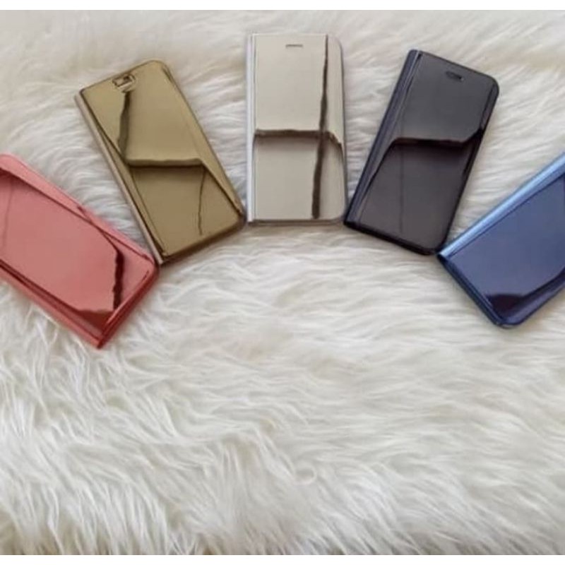 Samsung Gaalaxy A50s flip cover clear view wallet casing dompet
