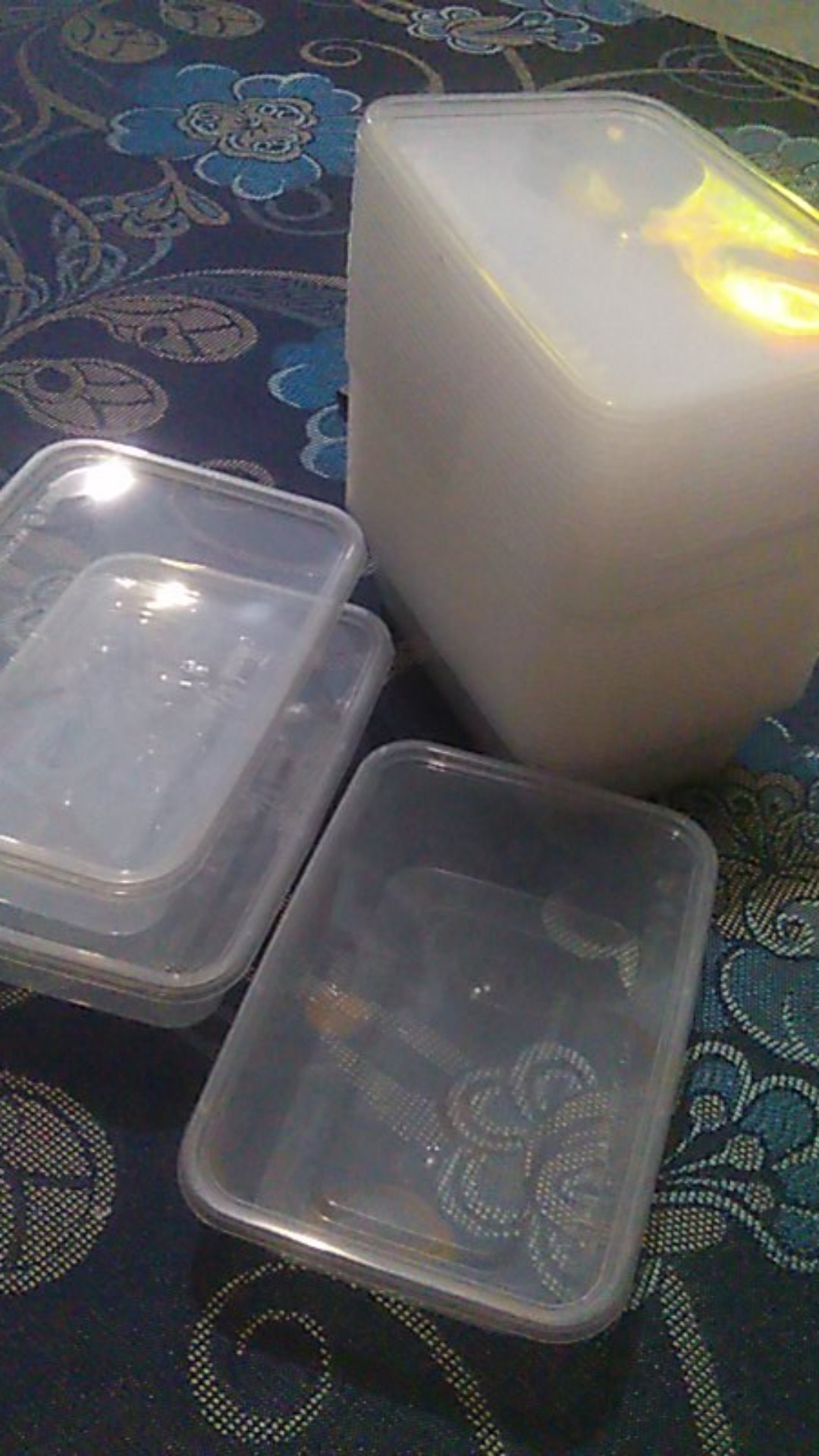 Kotak Makan Tahan Microwave | Thinwall 650ml Food Container | Tempat Kotak Makanan Plastik