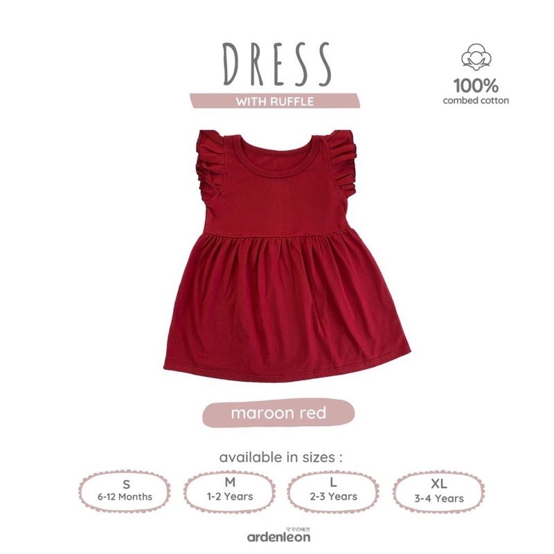 arden&amp;leon ruffle dress