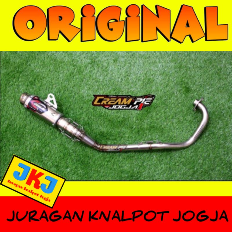 knalpot Creampie Original MX King CP3 FS Stenlis