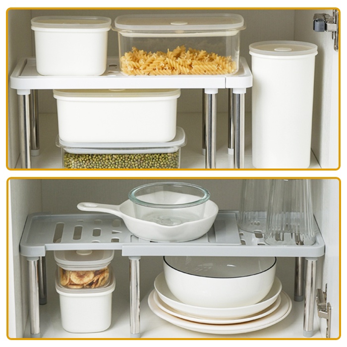 FTS114 Kitchen Spice Rack Bathroom Storage Holders Shoe Rack/ Dapur Serbi Rak Besi Multifungsi tipe ekstensi