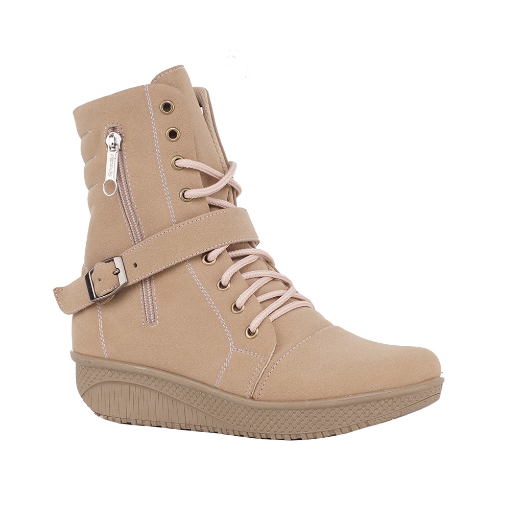 sepatu boots wanita murah / sepatu boots cewek / sepatu wegdes boots / sepatu boot fashion /sepatu boots korea 0448