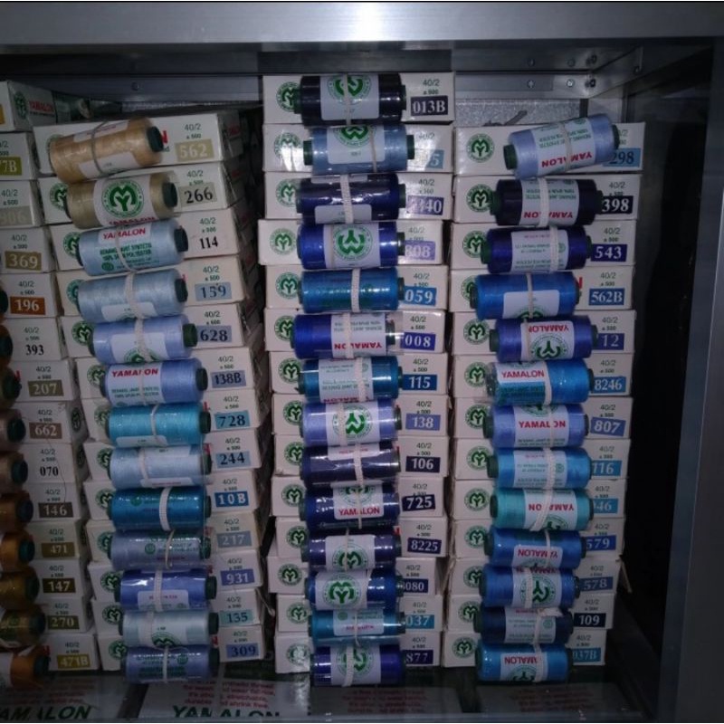 [YAMALON]BENANG JAHIT YAMALON LUSINAN(BEBAS CAMPUR WARNA)