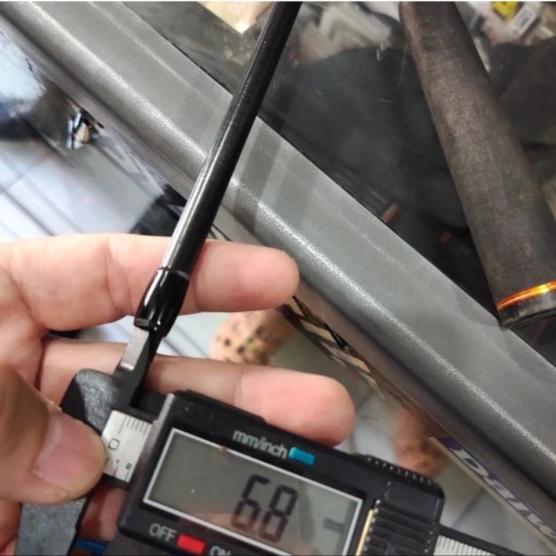 ujung joran pancing saja untuk abu garcia xcrossfield type spinning atau bc baitcasting 180 cm