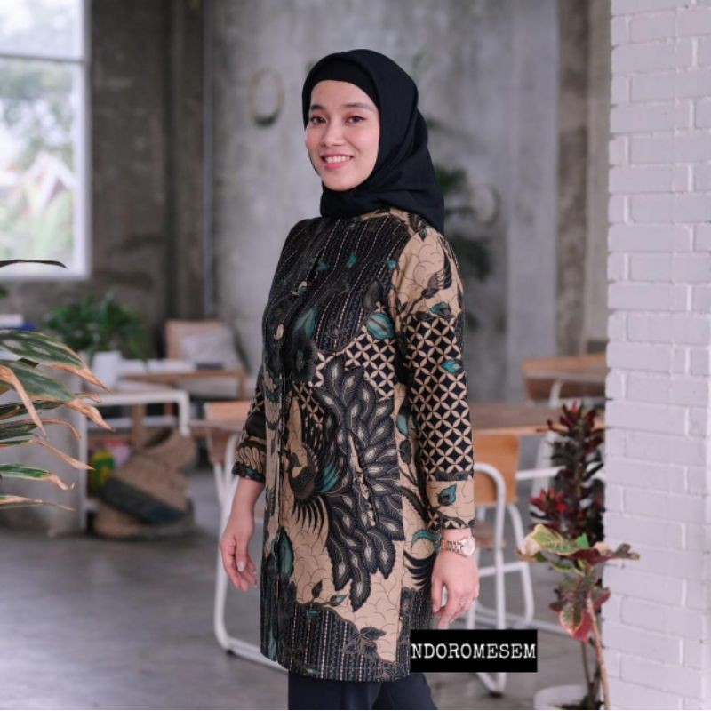 BATIK NDORO LAPIS TRICOT PRABUMESEM TUNIK KATUN HALUS BATURADEN