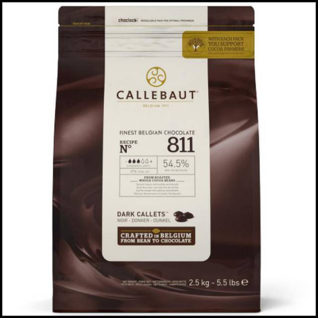 

Callebaut 811 - 54,5% Dark Chocolate Couverture - 100 Gram [REPACK]